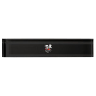 Porte-nom Pour Bureau Enfants Monster Fire Truck 2e anniversaire garçon