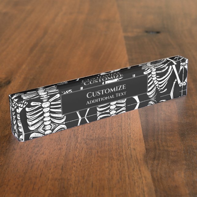 Porte-nom Pour Bureau Équipe de squelette (Taille)