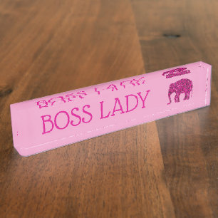 Porte-nom Pour Bureau Étincelle rose étincelante étincelante étincelante