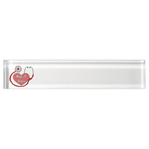 Porte-nom Pour Bureau Étreignez une infirmière