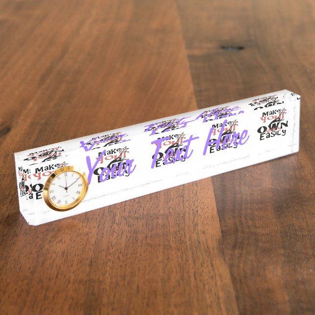 Porte-nom Pour Bureau Faites-vous facilement en une seule étape (Taille)