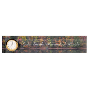 Porte-nom Pour Bureau Feuilles d'automne Couleur de la scène d'automne P