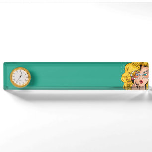 Porte-nom Pour Bureau Fille #1