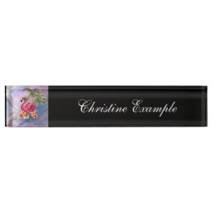 Porte-nom Pour Bureau Flamingo