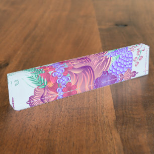 Porte-nom Pour Bureau Fleurs Bureau Personnalisé Destiny Destiny'S Namep