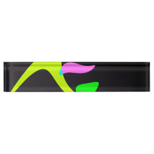 Porte-nom Pour Bureau Formes courbes