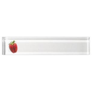 Porte-nom Pour Bureau Fraise
