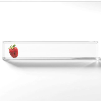 Porte-nom Pour Bureau Fraise