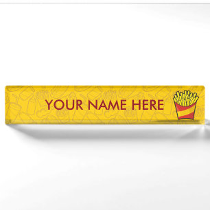 Porte-nom Pour Bureau Fries françaises