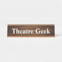Geek de théâtre Cool Retro Citation Bois Grain