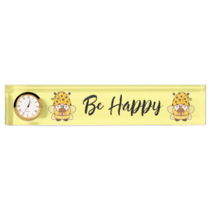Porte-nom Pour Bureau Gnomes mignons au miel
