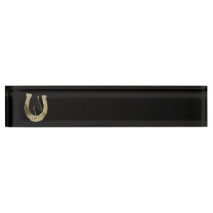 Porte-nom Pour Bureau Golden horseshoe