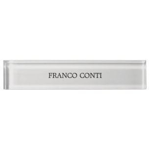 Porte-nom Pour Bureau Gris clair minimaliste Plain moderne