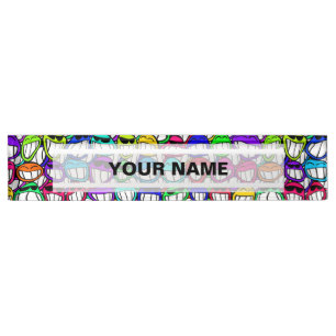 PORTE-NOM POUR BUREAU GROUPE D'FACES COOL