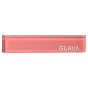 Porte-nom Pour Bureau Guava pink color name