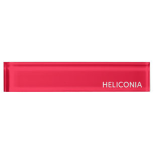 Porte-nom Pour Bureau Heliconia red color