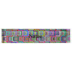 Porte-nom Pour Bureau Hippie Super de style psychédélique Thunder_Cove