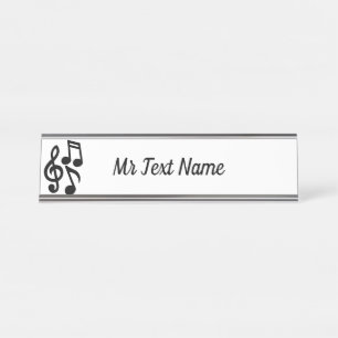 Porte-nom Pour Bureau Homme de musique