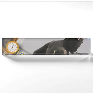 Porte-nom Pour Bureau Horloge de Heinrich Heine