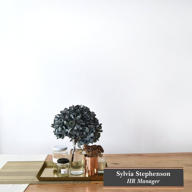 Porte-nom Pour Bureau HR Manager noir (Créateur téléchargé)