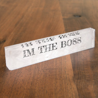 Porte-nom Pour Bureau Im la plaque signalétique de bureau de patron