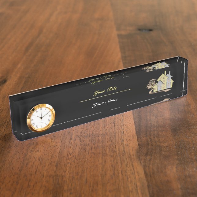 Porte-nom Pour Bureau Immobilier (Taille)