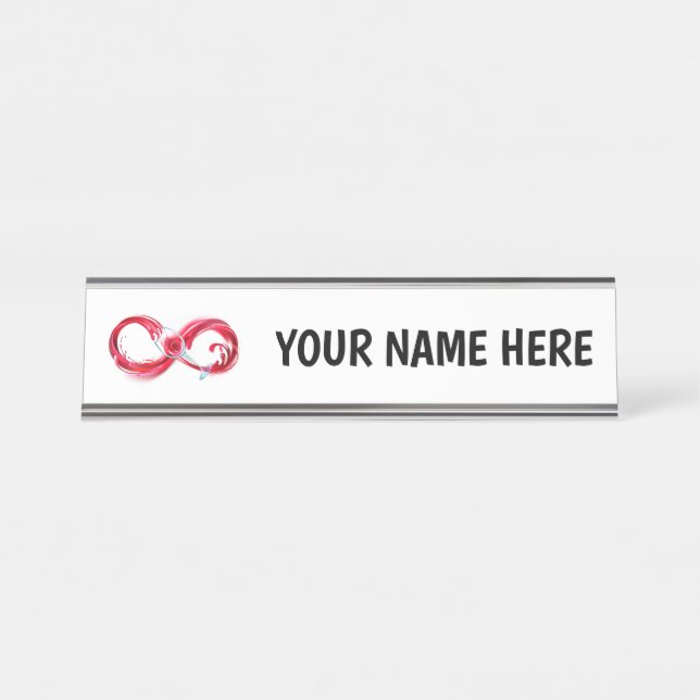 Porte-nom Pour Bureau Infinity (Devant)