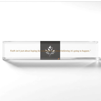 Porte-nom Pour Bureau Inspired Desk Nameplate