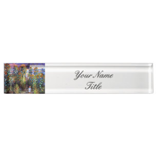 Porte-nom Pour Bureau Jardin Claude Monet Fleurs de tournesol été