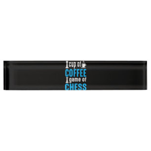 Porte-nom Pour Bureau La Coupe du Jeu du Club de Café