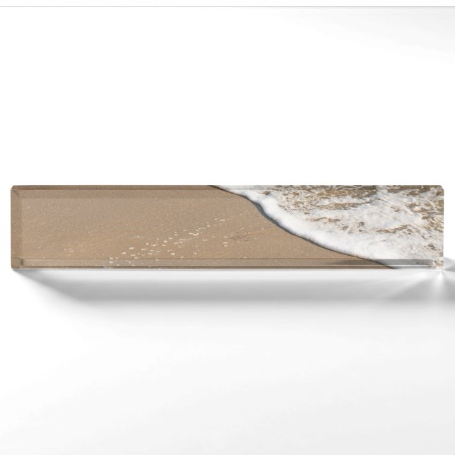 Porte-nom Pour Bureau La mer (Devant)