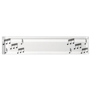 Porte-nom Pour Bureau La musique note la plaque d'identification