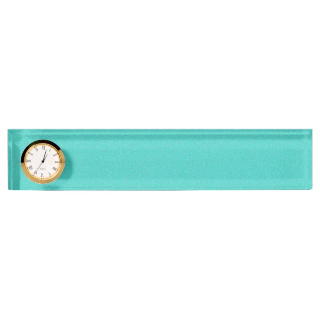 Porte-nom Pour Bureau La poussière d'étoile de turquoise (Devant)