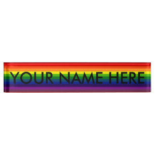 Porte-nom Pour Bureau L'ARC-EN-CIEL CHOISI rectifient ! ~ (de conception