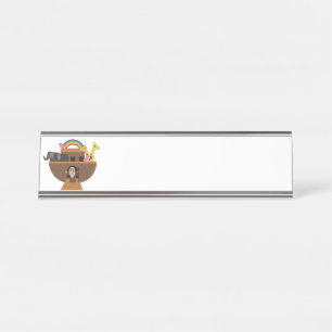 Porte-nom Pour Bureau L'arche de Noé