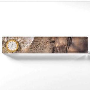 Porte-nom Pour Bureau L'art des éléphants