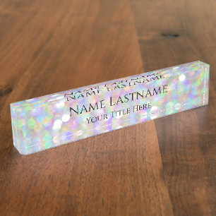 Porte-nom Pour Bureau Lashes maquillage Artiste Planificateur d'événemen