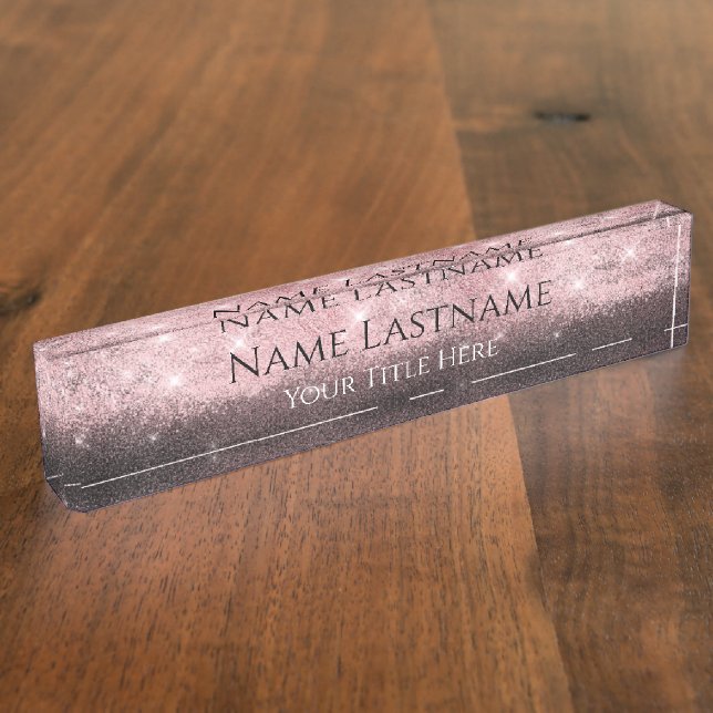 Porte-nom Pour Bureau Lashes Maquillage Artiste Planificateur d'événemen (Taille)