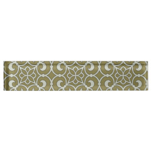 Porte-nom Pour Bureau Latis Motif géométrique