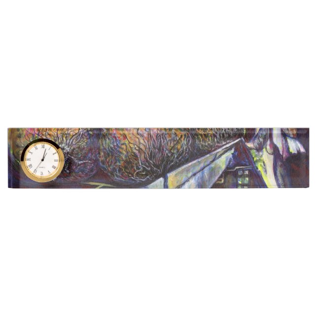 Porte-nom Pour Bureau Le destin hurlant de la vie (Devant)