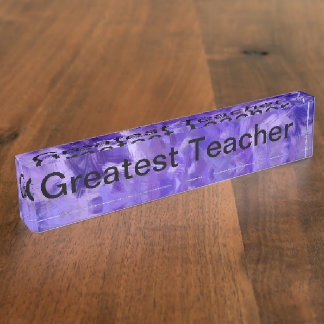 Porte-nom Pour Bureau Le plus grand professeur