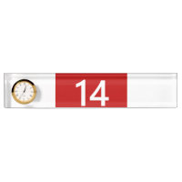 Légendaire n° 14 en rouge et blanc