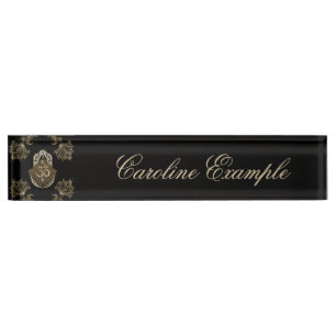 Porte-nom Pour Bureau L'élégant panneau Ohm.