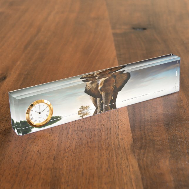 Porte-nom Pour Bureau L'éléphant (Taille)