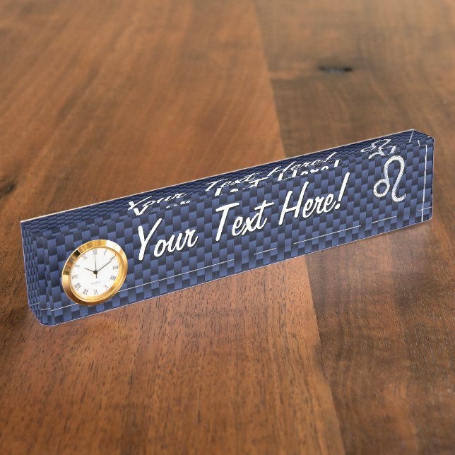 Porte-nom Pour Bureau Léo Zodiac (Taille)