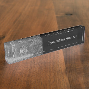 Porte-nom Pour Bureau Les attentes de lion