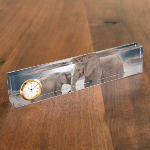 Porte-nom Pour Bureau Les éléphants
