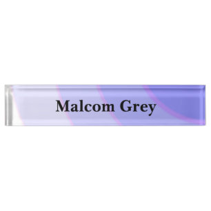 Porte-nom Pour Bureau Lilac Circulaire Swils ombre