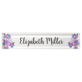 Porte-nom Pour Bureau Liliers