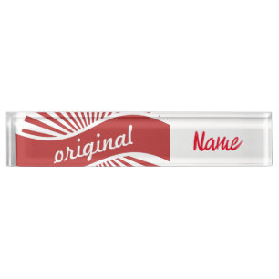 Porte-nom Pour Bureau Logo des signes originaux Thunder_Cove